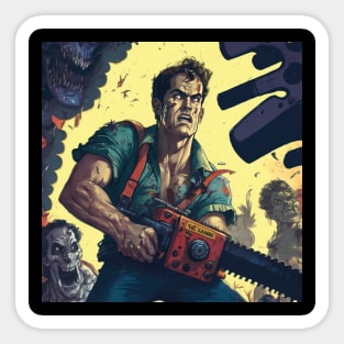 vs evil dead Sticker